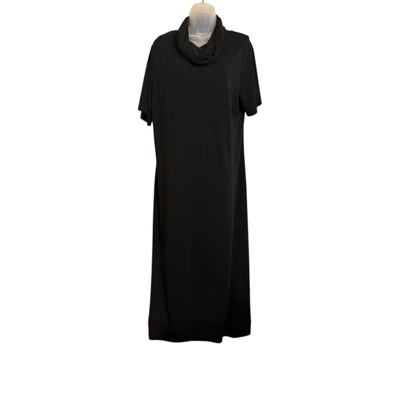 Studio C Dresses & Skirts - FIGURE FLATTERING STYLISH  BLACK COWL NECKLINE DRESS    SIZE: 16   #CL